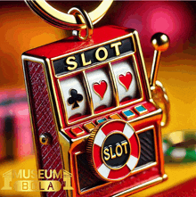 a slot machine with hearts and spades on it