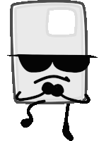 a cartoon character with a mustache and sunglasses on