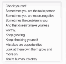 check yourself sometimes you are the toxic person sometimes you are mean , negative sometimes the problem is you