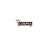 a colorful logo for curupiia byr with a crown on top