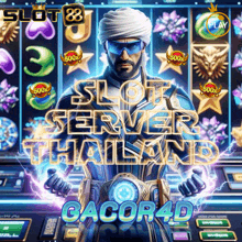 a slot machine with the words slot server thailand gacor4d