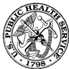 the seal of the u.s. public health service is black and white .