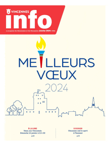 a magazine cover that says meilleurs voeux 2024