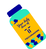 a bottle of technamin pills says " your daily dose of technamin "