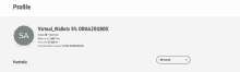 a screenshot of a profile page for virtual wallets 5 % obuazbordx