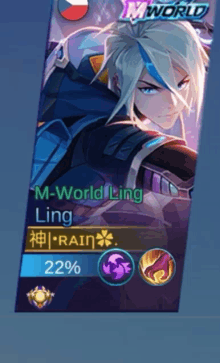 a screenshot of a video game character called m-world ling ling