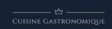 a logo that says cuisine gastronomique with a crown