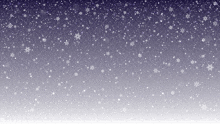 the snowflakes are falling on a purple and white background