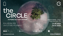 an advertisement for the circle a project by luca locatelli