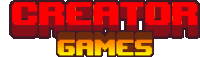 a logo for creator games is shown in red and yellow