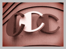 the letters cdc are on a red background