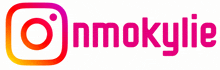 a logo for inmokylie with a instagram logo in the corner