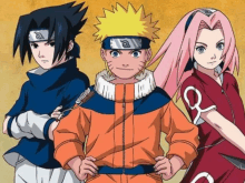 a group of anime characters including naruto and sasuke