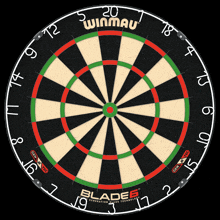 a dart board that says winmau on the top