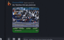 a screenshot of a chat with the name enesvar0909