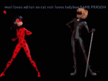 mari loves adrien an cat noir loves ladybug same person .