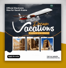 a poster that says dream vacations explore the world