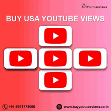 a poster for buy usa youtube views