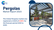 the pergolas market report for 2023 shows a picture of a pergola