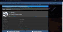 a screenshot of the thunderstore website shows a page for fusion