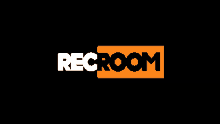 a black background with a yellow rectangular box that says recroom