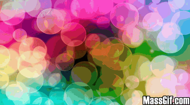 a colorful background with bubbles and the words massgif.com on the bottom