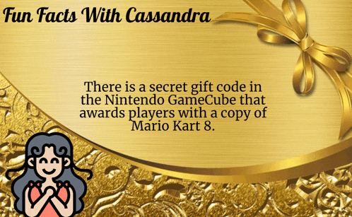 a gold background with the words fun facts with cassandra at the top