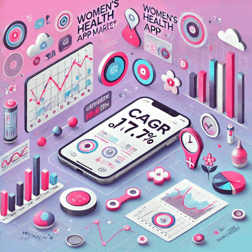 an illustration of a women 's health app