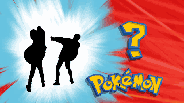 a pokemon logo with a question mark in the middle