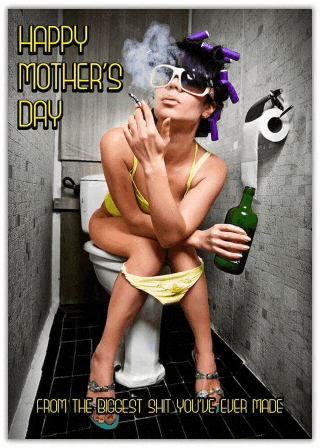 a woman sitting on a toilet smoking a cigarette and drinking a beer