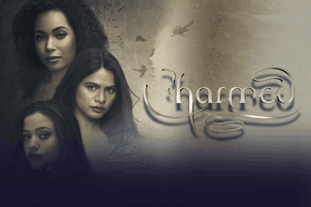 a poster for the tv show charmed shows three women