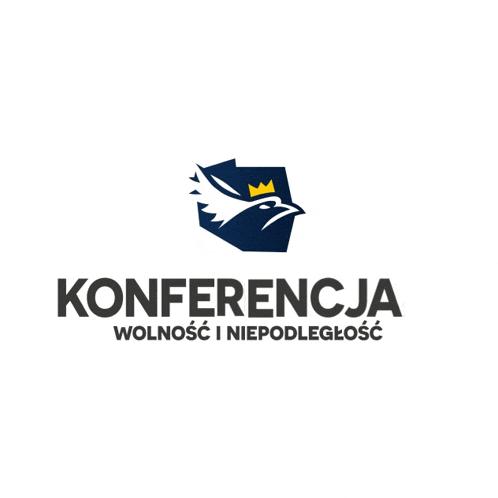 a logo for konferencja with a bird and a crown