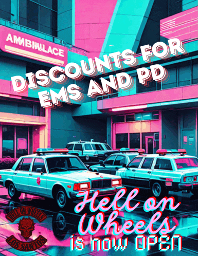 a poster for discounts for ems and pd