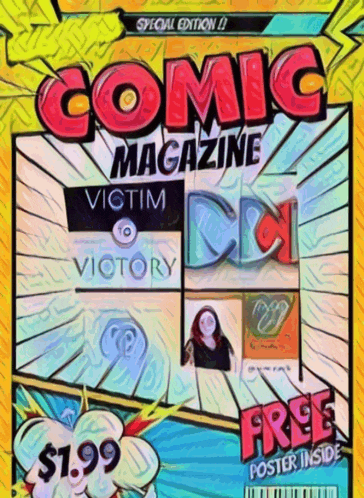 a comic magazine called comic magazine victim of victory