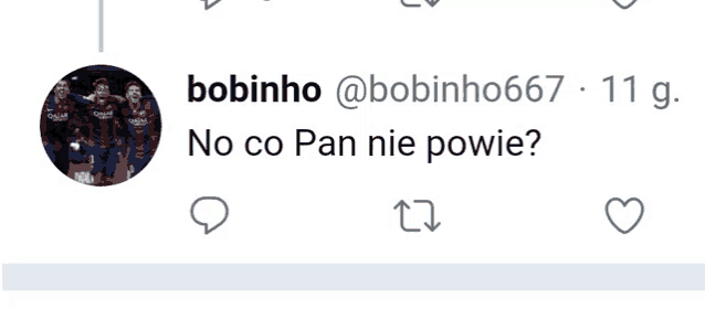 a screenshot of a tweet by bobinho