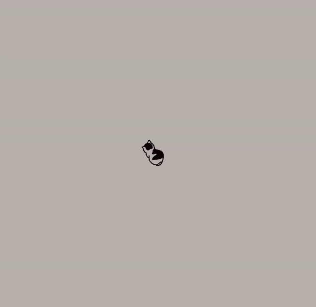 a small drawing of a cat wearing sunglasses on a white background .