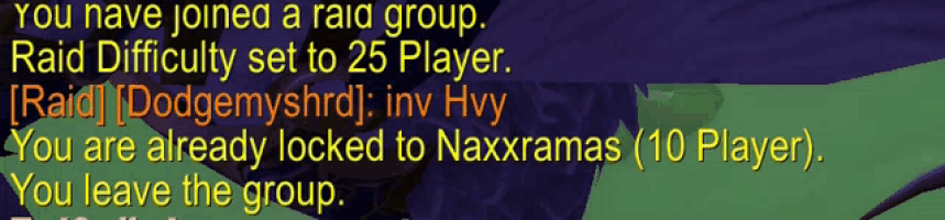 a screenshot of a video game that says " you have joined a raid group "