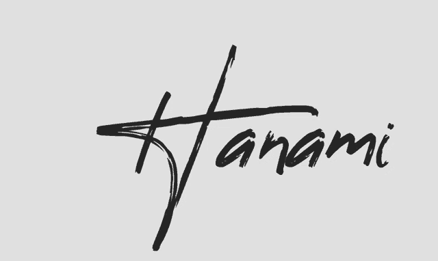 the name harami is written in black on a gray background