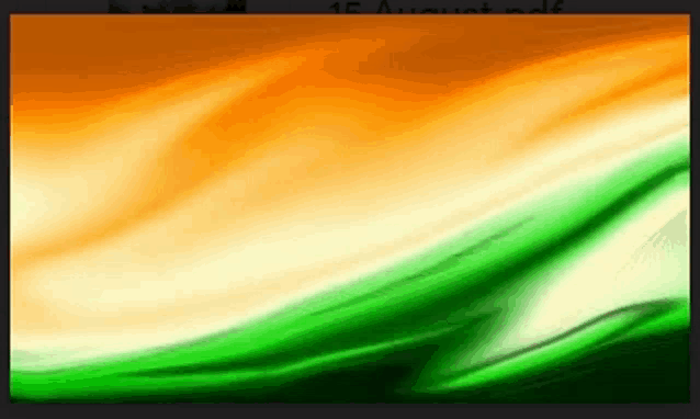 a blurred image of the indian flag with the date 15 august