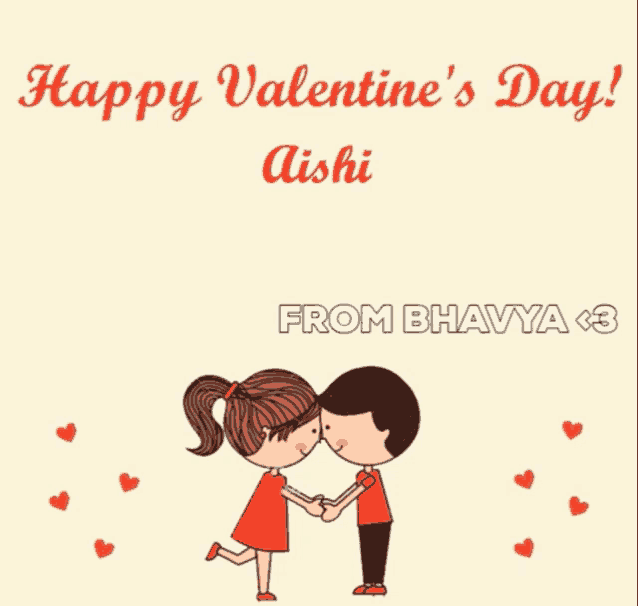 happy valentine 's day aishi from bhavya