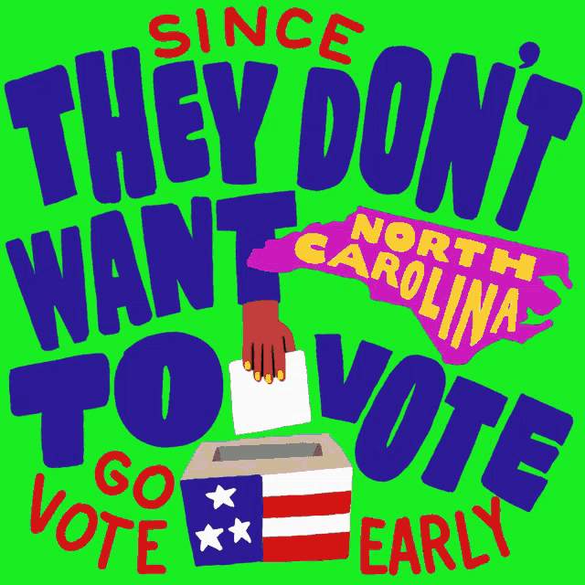 a poster that says " since they don 't want to vote "