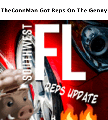 a poster that says the connman got reps on the genny reps update on it