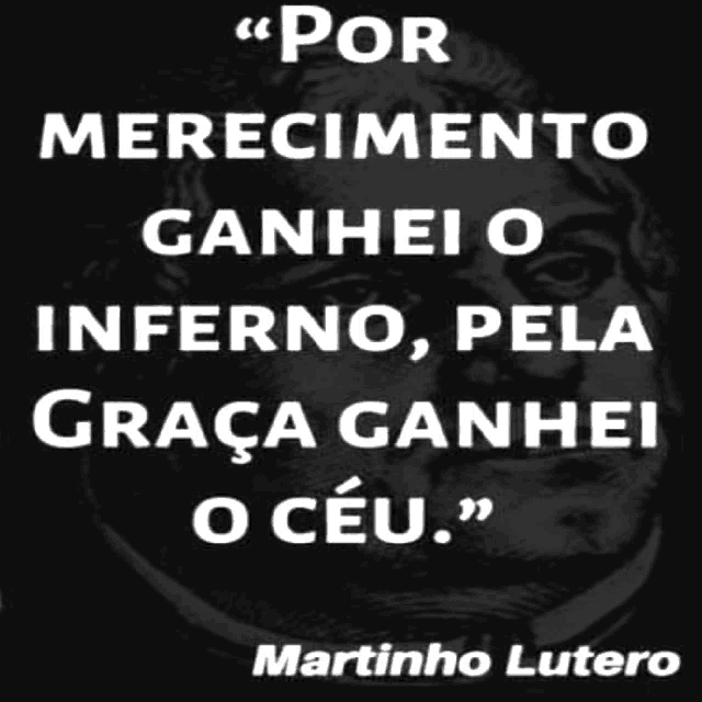 a black and white poster of martinho lutero 's quote