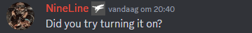 a screenshot of a conversation between nineline and vandaag om 2040