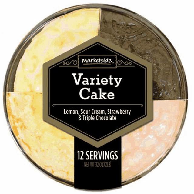 a can of variety cake contains 12 servings