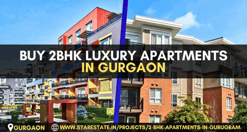 a banner advertising luxury apartments in gurgaon