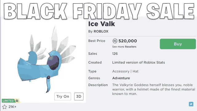 an advertisement for a black friday sale on roblox