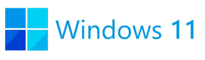 a blue and white windows 11 logo