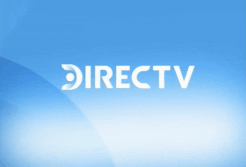 a blue background with the word directv written in white