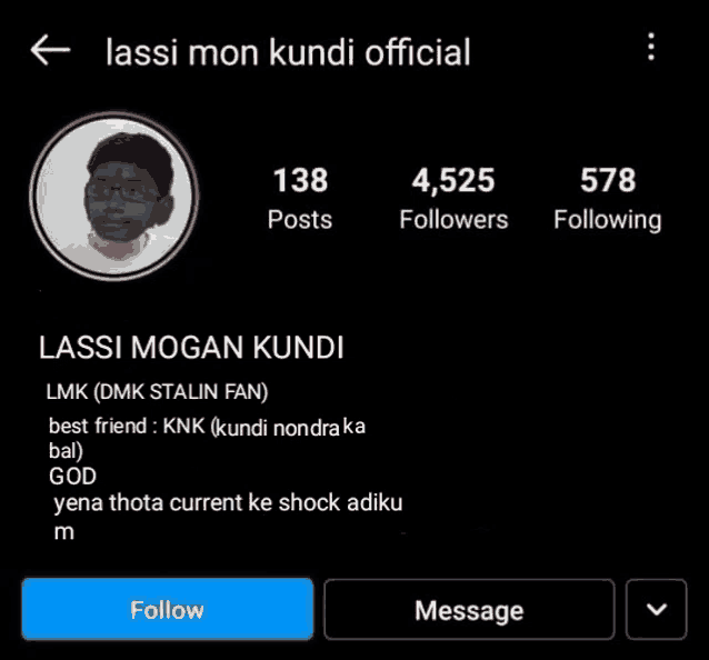 a screenshot of lassi mon kundi official 's instagram profile